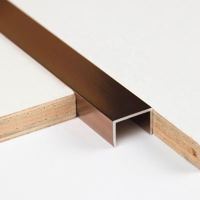10MM βουρτσών διακόσμηση περιποίησης κεραμιδιών αλουμινίου που γυαλίζεται χρυσή