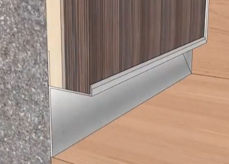 Γυαλισμένη περιζώνοντας γραμμή Baseboard ανοξείδωτου πινάκων ανοξείδωτου περιζώνοντας