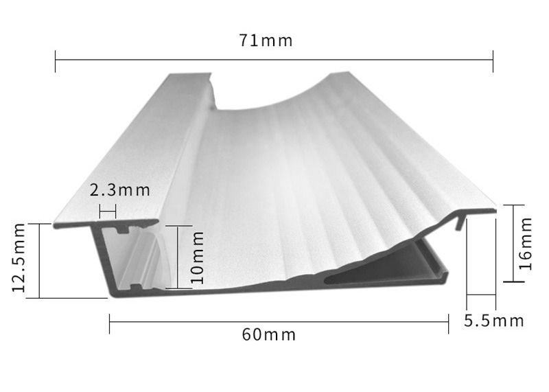 1.8m γωνιών αλουμινίου εγχώρια διακόσμηση Baseboard σχεδιαγράμματος ελαφριά