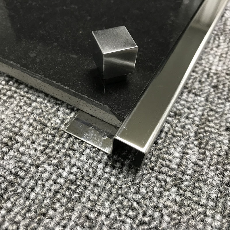 Διακοσμητικές λουρίδες 2.0mm χάλυβα Sqstainless καθρεφτών τετραγωνική περιποίηση ακρών κεραμιδιών
